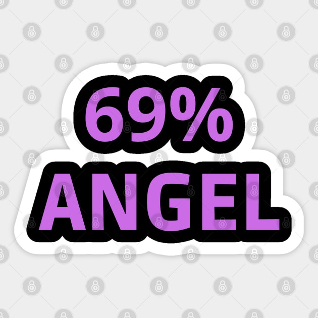 69% angel Sticker by mdr design